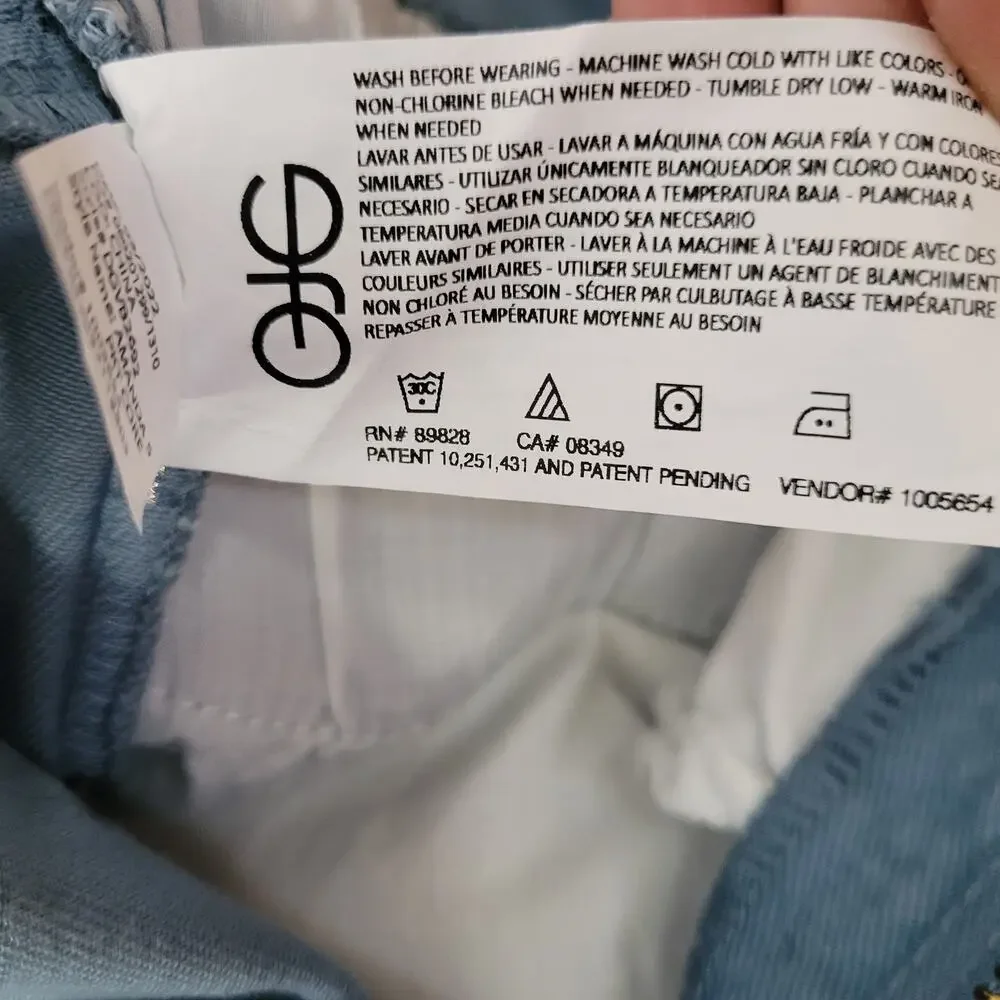 Gloria Vanderbilt Amanda Supreme Stretch Jeans sz 14 Blue Coastal Classic New